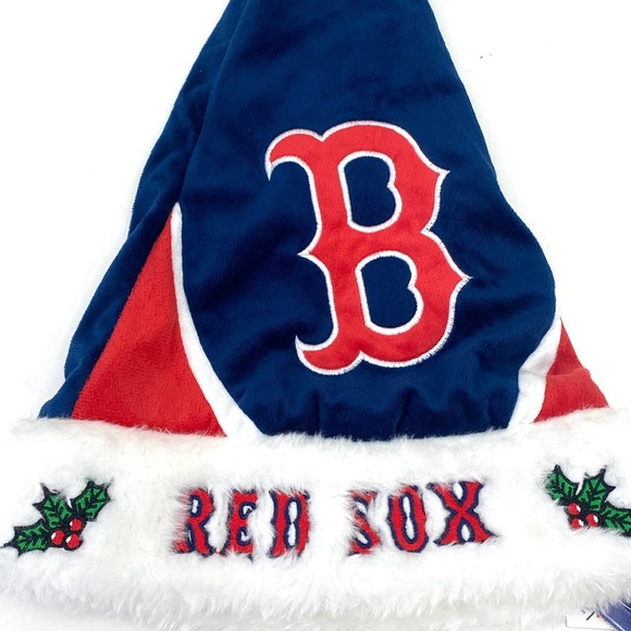 Forever Collection Adult Boston Red Sox Festive Santa Hat Christmas Holiday NWT - Picture 3 of 5